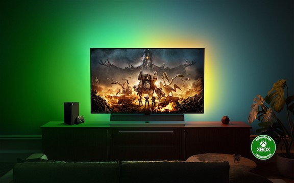 Philips 55-inch gaming monitor 559M1R1V_ with exclusive Ambilight technology to perfect the entertainment experience